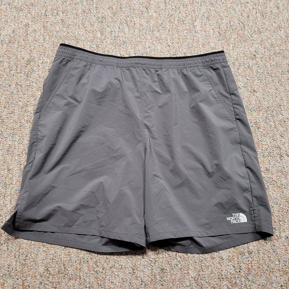 The North Face Shorts Mens Large Gray FlashDry-XD Athletic Running Gym Workout